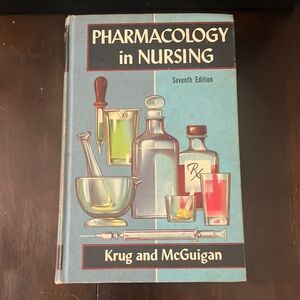 Vintage Pharmacology in Nursing Krug McGuigan 1955 Book C V Mosby 7th Edition